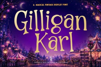 Gilligan Karl Font Free Download | Display Typeface