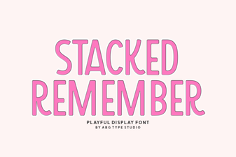 Stacked Remember Font for Bold Creative Projects