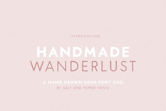 Handmade Wanderlust Duo Font for Creative Design Projects