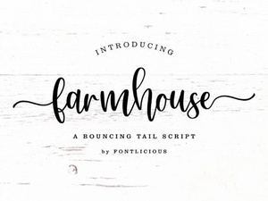 Farmhouse Font Styles for Rustic and Charming Design Projects