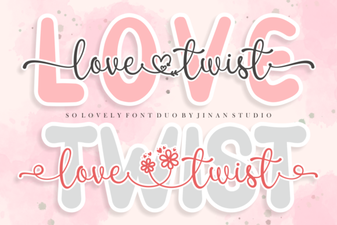 Creative Typography with Love Twist Duo