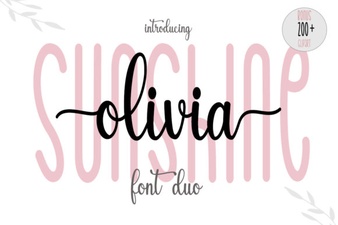 Sunshine Olivia Font: Stylish Script for Modern Designs
