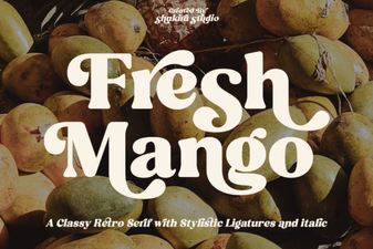 Fresh Mango Font: a Vibrant Choice for Creative Design Projects