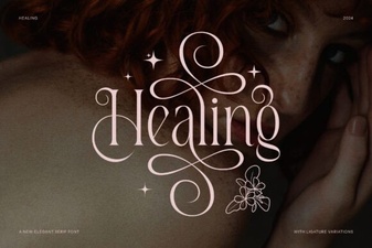 Soothing Typography for Wellness Design Projects