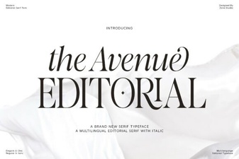 The Avenue Editorial Font: Elegant Type for Modern Design