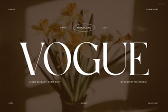 Vogue Font: Elevate Your Design Aesthetic